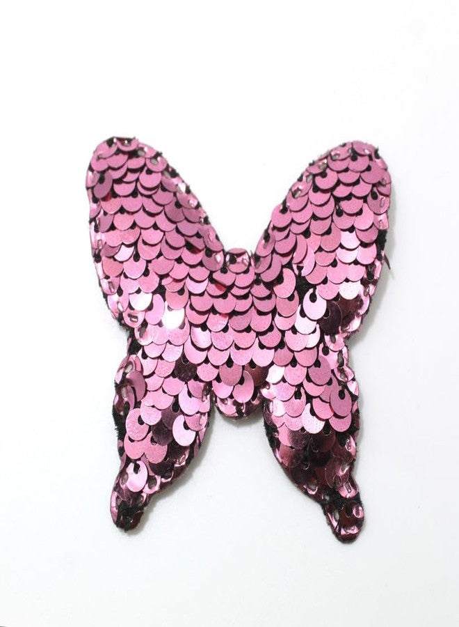 Artify | 20pcs Multicolor Sequin Butterfly | Fabric Butterfly Patches for Wedding Bridal Dress, Appliques, Sewing, Craft, DIY, Party Clothes, Hair Accessories - Image 3